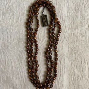 Honora 53" Chocolate Cultured Pearl Necklace